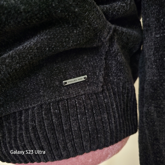 Projek Raw black chenille hoodie, size small. Unisex clothing. - Picture 4 of 8